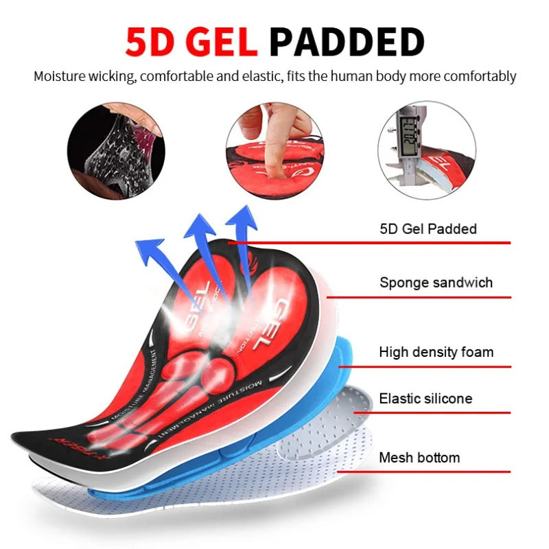 RoadMate™ 5D Breathable Non-Slip Bike Shorts