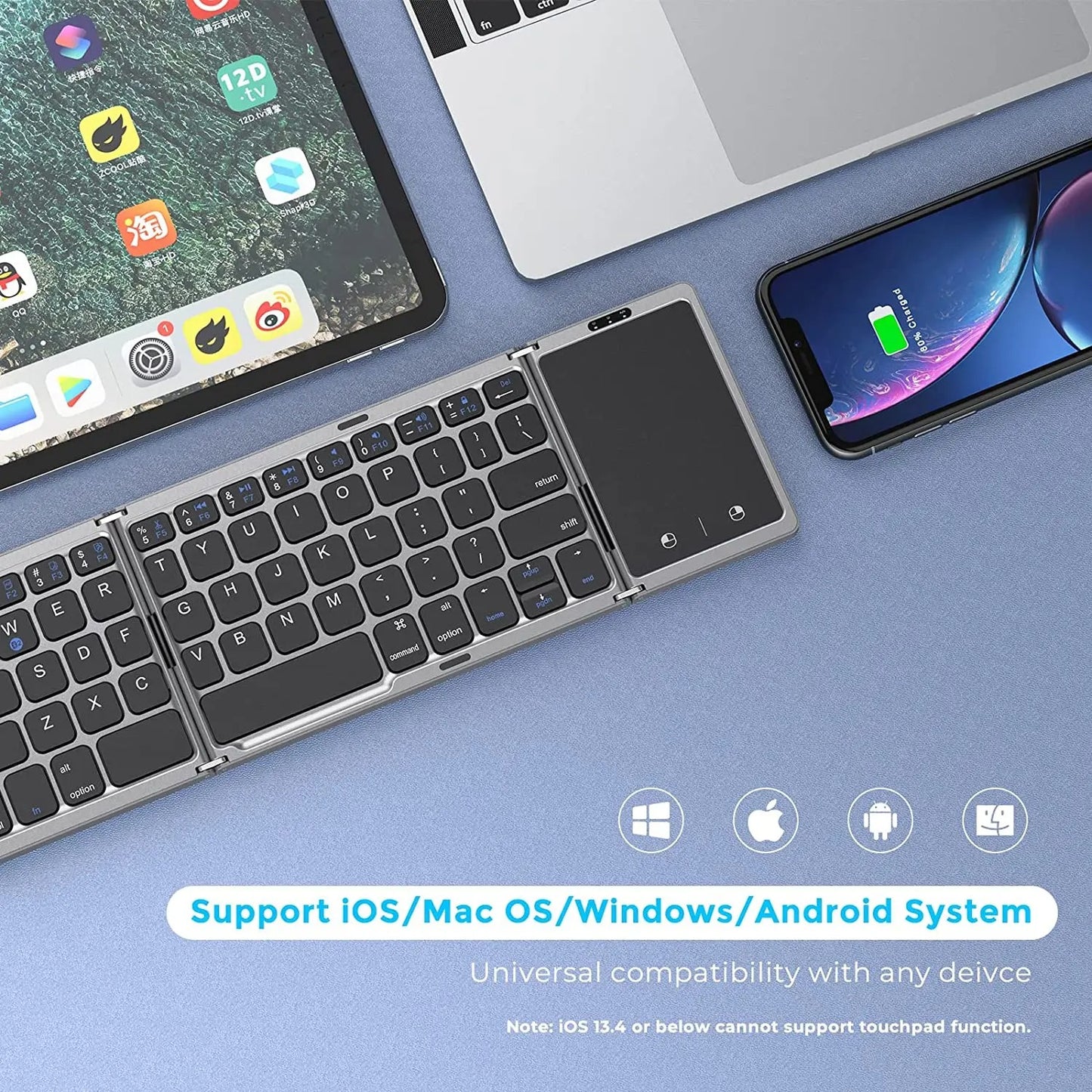 KeyFold™ Wireless Travel Keyboard